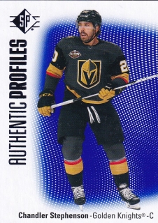 21-22 SP Hockey - Chandler STEPHENSON č. AP-7 Authentic Profiles Blue