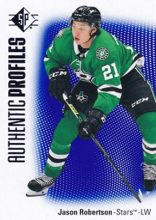 21-22 SP Hockey - Jason ROBERTSON č. AP-8 Authentic Profiles Blue