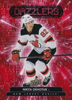 22-23 Upper Deck Series 2 - Nikita OKHOTIUK č. DZ-59 (RC) DAZZLERS RED