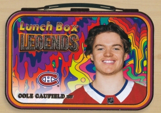 22-23 Upper Deck Series 2 - Cole CAUFIELD č. LB-1 LUNCH BOX LEGENDS
