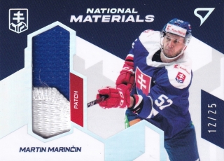 2023 Hokejové Slovensko - Martin MARINČIN č. NM-MM National Materials PATCH 12/25