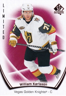 21-22 SP Authentic - William KARLSSON č. 34 RED LIMITED