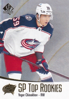 21-22 SP Authentic - Yegor CHINAKHOV č. TR-16 SP TOP ROOKIES