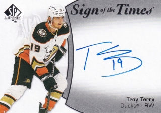 21-22 SP Authentic - Troy TERRY č. SOTT-TR SIGN OF THE TIMES