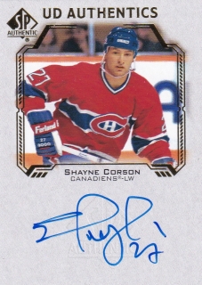 21-22 SP Authentic - Shayne CORSON č. UDA-SC UD AUTHENTICS