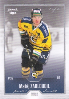22-23 GOAL Cards - Matěj ZABLOUDIL č. 495 SILVER x/60