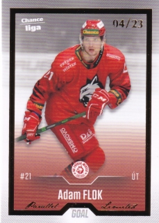 22-23 GOAL Cards - Adam FLOK č. 467 GOLD x/23