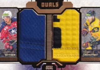 22-23 GOAL Cards - Ladislav BITTNER/Tomáš ČACHOTSKÝ č. D-08 GOLD 03/10