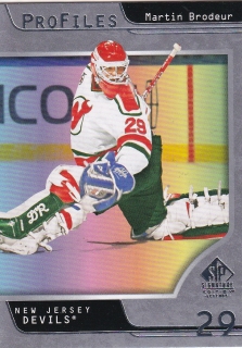 20-21 SP Signature Edition Legends - Martin BRODEUR č. P-7 PROFILES BOUNTY