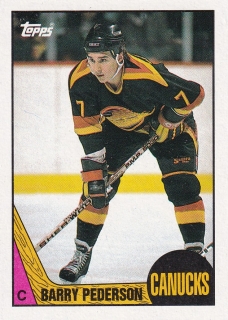 87-88 Topps - Barry PEDERSON č. 177