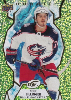 21-22 UD Ice - Cole SILLINGER č. 138 (RC) GREEN