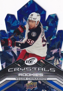 21-22 UD Ice - Yegor CHINAKHOV č. IC-57 (RC) CRYSTALS