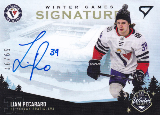 2023 Winter Games - Liam PECARARO č. WS1-LP SIGNATURE 43/65