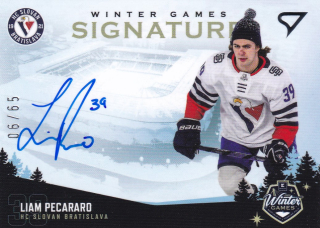 2023 Winter Games - Liam PECARARO č. WS1-LP SIGNATURE 06/65