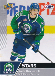 22-23 UD CHL - Josh DAVIES č. 349 STARS