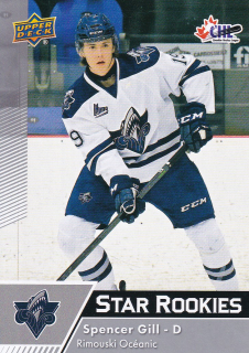 22-23 UD CHL - Spencer GILL č. 363 STAR ROOKIES