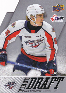 22-23 UD CHL - Liam GREENTREE č. FD-17 FIRST DRAFT