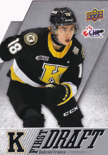 22-23 UD CHL - Gabriel FRASCA č. FD-23 FIRST DRAFT