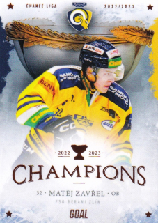 GC Champions 2023 - Matěj ZAVŘEL č. 4 GOLD x/10