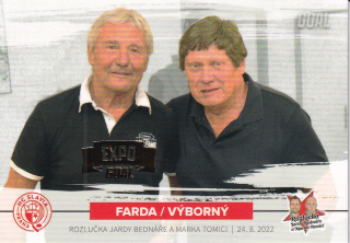 GOAL Cards EXPO - Richard FARDA/František VÝBORNÝ č. 43 ROZLUČKA 1of3