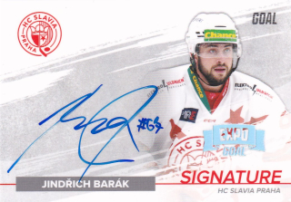 GOAL Cards EXPO - Jindřich BARÁK č. S-JB 22-23 SLAVIA SIGNATURE 1of5