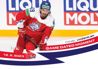 2023 MK Národní tým - Daniel VOŽENÍLEK č. 146 Game Dated Moment Die-Cut 1of60