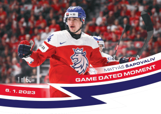 2023 MK Národní tým - Matyáš ŠAPOVALIV č. 149 Game Dated Moment Die-Cut 1of60