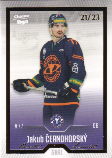 22-23 GOAL Cards - Jakub ČERNOHORSKÝ č. 265 GOLD x/23