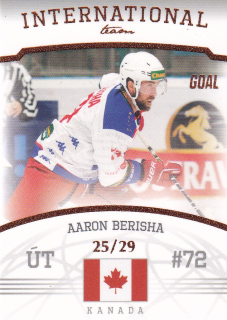 22-23 GOAL Cards - Aaron BERISHA č. IT-15 PARALLEL x/29