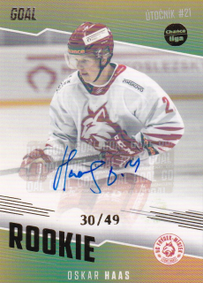 22-23 GOAL Cards - Oskar HAAS č. RO-15 AUTO 06/49