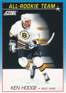 91-92 Score Canadian - Ken HODGE č. 383 Dvojjazyčná