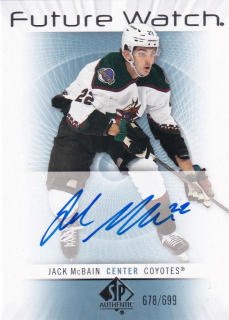 22-23 SP Authentic - Jack McBAIN č. RFWA-JA FUTURE WATCH AUTOGRAPH 678/699