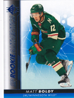 22-23 SP Hockey - Matt BOLDY č. 137 (RC) SP ROOKIE AUTHENTIC