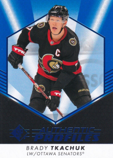 22-23 SP Hockey - Brady TKACHUK č. AP-7 AUTHENTIC PROFILES