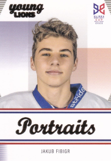 YOUNG LIONS U18 HLINKA/GRETZKY CUP 2023 - Jakub FIBIGR č. P-4 PORTRAITS