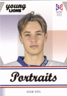 YOUNG LIONS U18 HLINKA/GRETZKY CUP 2023 - Adam KRÁL č. P-8 PORTRAITS