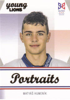 YOUNG LIONS U18 HLINKA/GRETZKY CUP 2023 - Matyáš HUMENÍK č. P-12 PORTRAITS