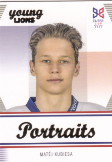 YOUNG LIONS U18 HLINKA/GRETZKY CUP 2023 - Matěj KUBIESA č. P-18 PORTRAITS