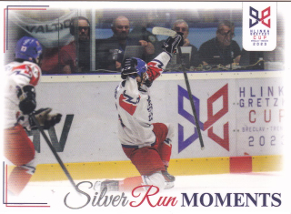 YOUNG LIONS U18 HLINKA/GRETZKY CUP 2023 - Gólová radost Matěje Kubiesy proti USA č. SRM-05 Silver Run Moments