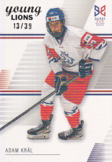 YOUNG LIONS U18 HLINKA/GRETZKY CUP 2023 - Adam KRÁL č. 8 Rainbow x/39