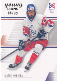 YOUNG LIONS U18 HLINKA/GRETZKY CUP 2023 - Matěj KUBIESA č. 18 Rainbow x/39