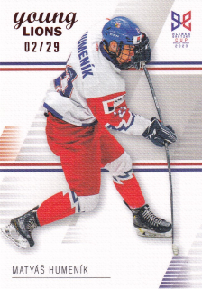 YOUNG LIONS U18 HLINKA/GRETZKY CUP 2023 - Matyáš HUMENÍK č. 12 Canvas x/29
