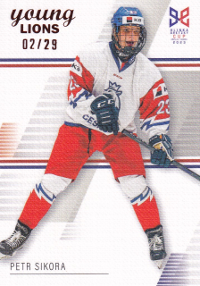 YOUNG LIONS U18 HLINKA/GRETZKY CUP 2023 - Petr SIKORA č. 20 Canvas x/29