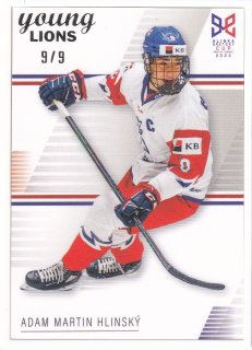 YOUNG LIONS U18 HLINKA/GRETZKY CUP 2023 - Adam Martin HLINSKÝ č. 5 Frame White x/9