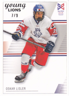 YOUNG LIONS U18 HLINKA/GRETZKY CUP 2023 - Oskar LISLER č. 17 Frame White x/9