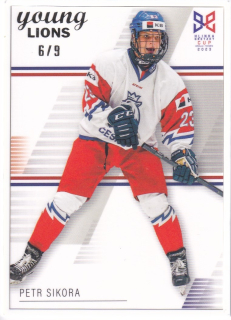 YOUNG LIONS U18 HLINKA/GRETZKY CUP 2023 - Petr SIKORA č. 20 Frame White x/9