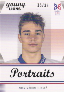 YOUNG LIONS U18 HLINKA/GRETZKY CUP 2023 - Adam Martin HLINSKÝ č. P-5 PORTRAITS Rainbow x/39