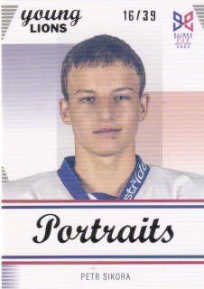 YOUNG LIONS U18 HLINKA/GRETZKY CUP 2023 - Petr SIKORA č. P-20 PORTRAITS Rainbow x/39