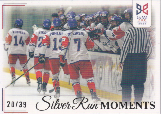 YOUNG LIONS U18 HLINKA/GRETZKY CUP 2023 - I přes porážku 2:4, Češi postupují dál č. SRM-42 Silver Run Moments Rainbow x/39