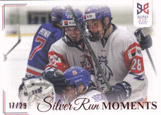 YOUNG LIONS U18 HLINKA/GRETZKY CUP 2023 - Celkem 7 gólů nasázeli Češi týmu USA č. SRM-12 Silver Run Moments Canvas x/29